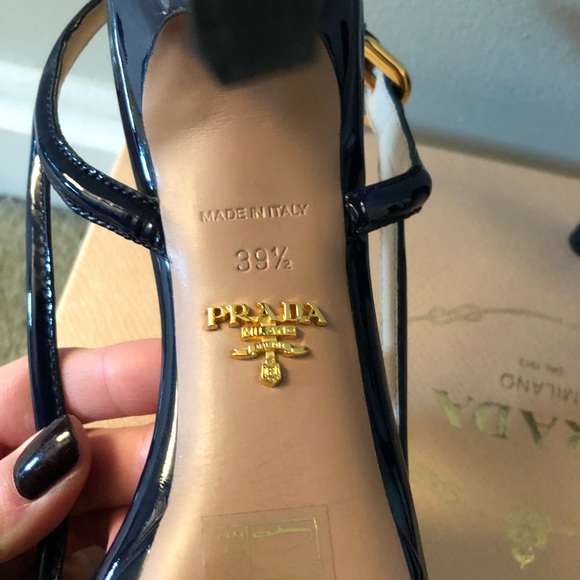 Prada Patent Leather Peep Toe heels - worn 4x - Picture 3 of 4